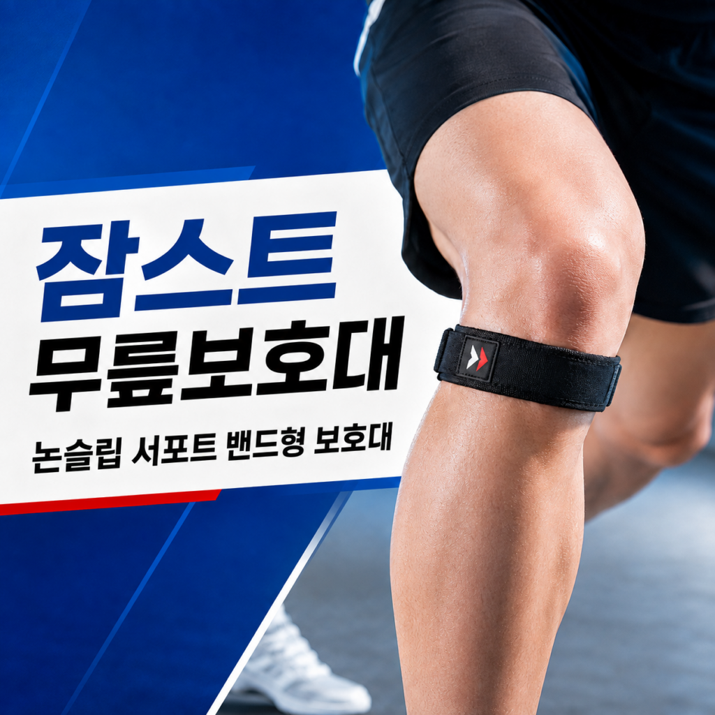 잠스트 JK-BAND 무릎보호대 추천, 논슬립 서포트 밴드형 보호대 제품 이미지