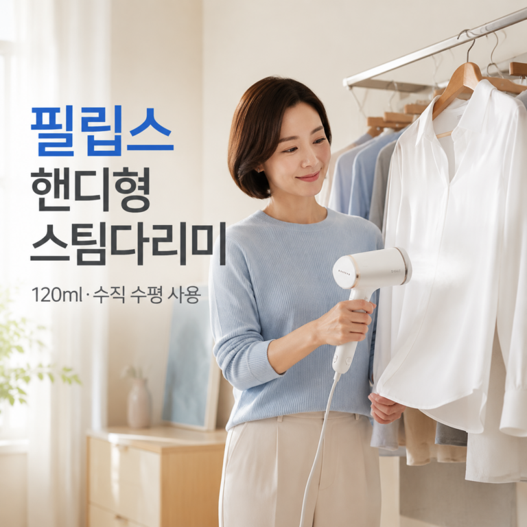 필립스 핸디형 스팀다리미 추천 STH3020/10, 옷걸이에 걸어 간편하게 의류 관리